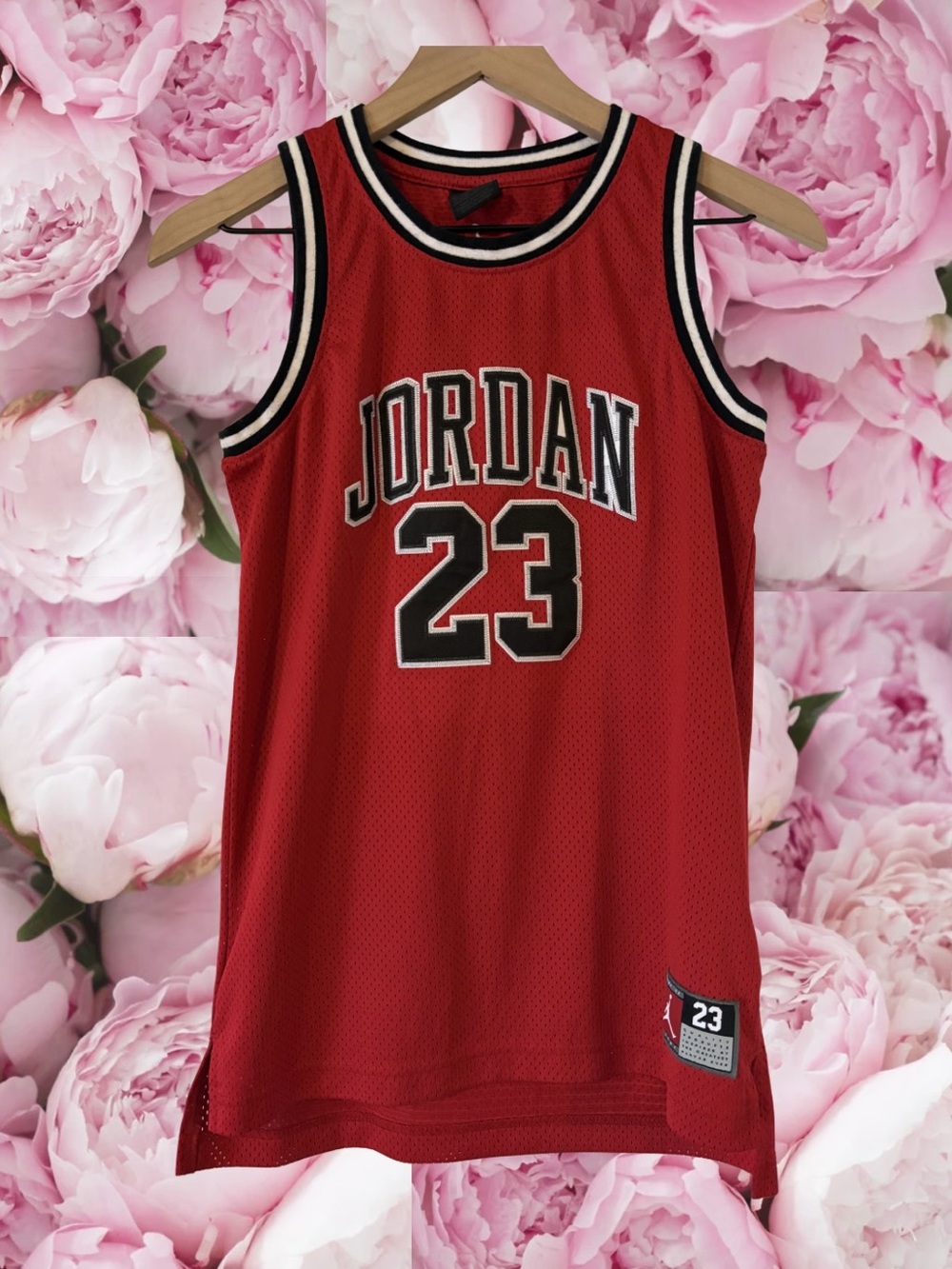 Jordan Basketball Jersey Red 23 Kids NBA